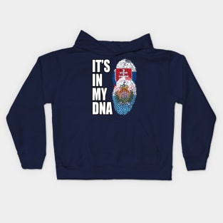 Slovak And Sammarinese Vintage Heritage DNA Flag Kids Hoodie